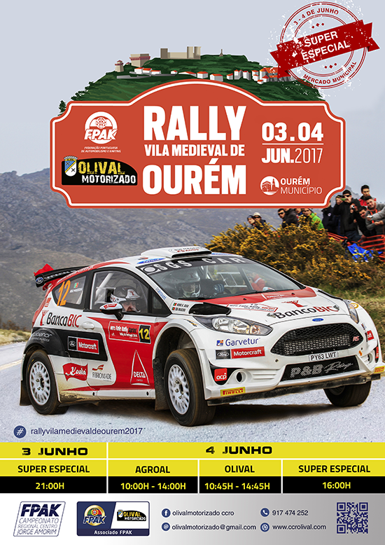 Rally Vila Medieval de Ourém a 3 e 4 de Junho