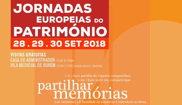 Jornadas Europeias do Património entre 28 e 30 de setembro em Ourém