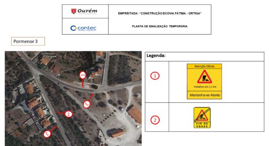 Trânsito condicionado na Estrada de Nossa Senhora da Ortiga