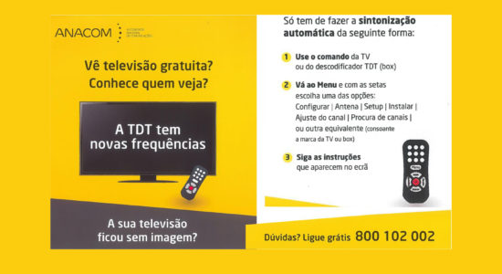 A TDT vai mudar! Saiba como sintonizar o seu aparelho