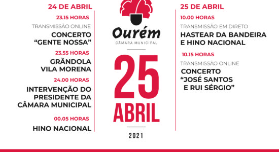 Programa oficial das comemorações do 25 de Abril