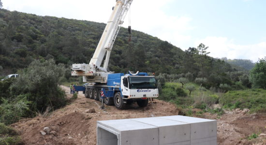 Reparação da célula da antiga lixeira de Alvega