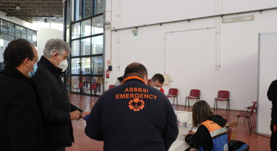 Centro de testagem de Covid-19 recebe visita do Presidente da Câmara