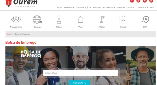 Município de Ourém disponibiliza plataforma de Ofertas de Emprego