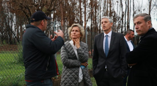 Ministra da Coesão Territorial visita área ardida no concelho de Ourém