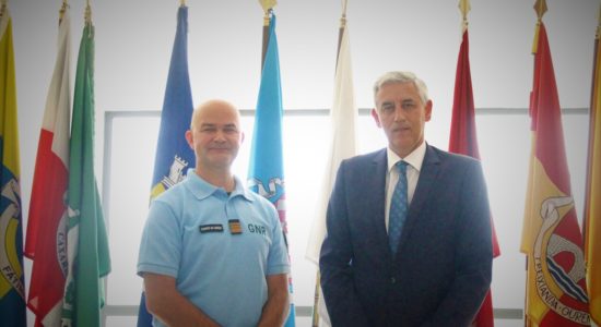 Presidente da Câmara recebeu Comandante Territorial de Santarém e Comandante da GNR de Ourém