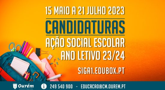 Candidaturas a apoios de Ação Social Escolar disponíveis até 21 de julho