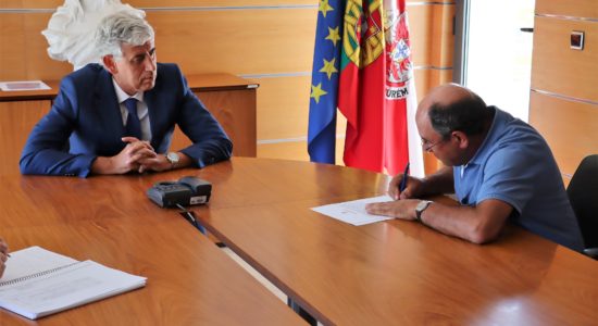 Substituição da cobertura do Gimnodesportivo de Freixianda com auto de consignação assinado