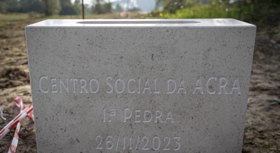 Primeira pedra do futuro Centro Social de Alburitel