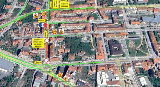 Alterações de circulação –  2ª fase de Requalificação da Av. D. Nuno Álvares Pereira