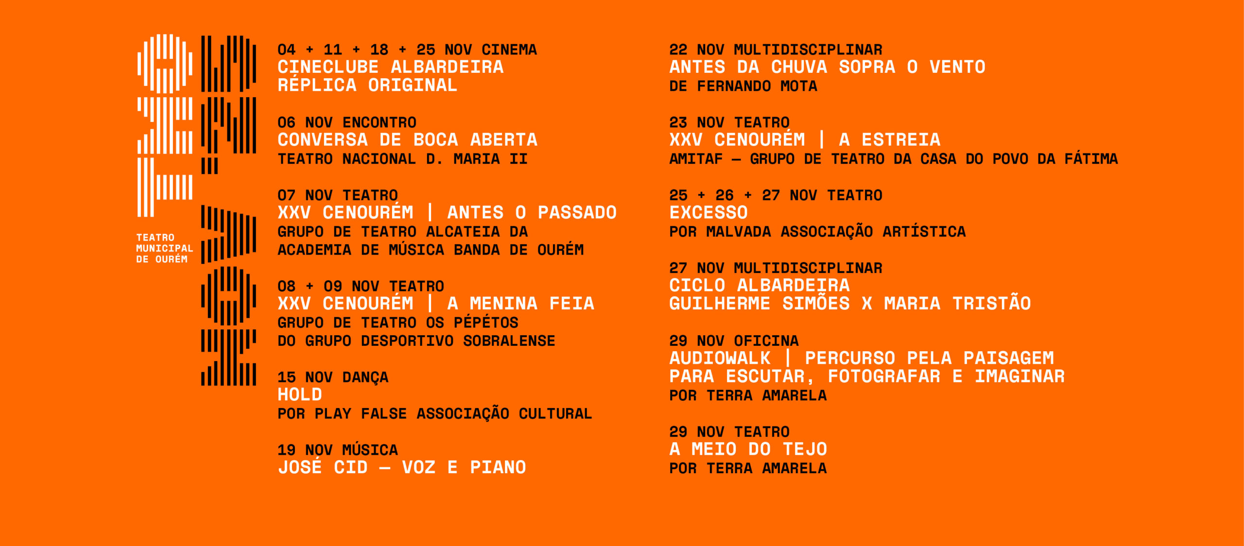 TMO | Teatro Municipal de Ourém – Novembro 2025